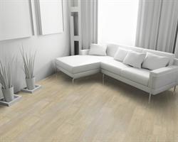 Laminat gulv basic i eg hvid