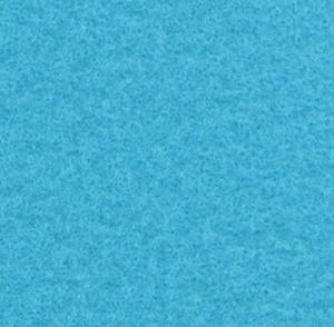 Nålefilt plat i Turquoise i 300 cm bredde
