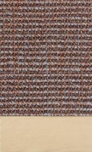 Sisal Salvador rosenholz 012 tæppe med kantbånd i microfiber creme