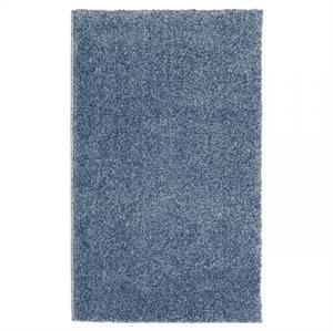 Samoa uni shag tæppe i blå i 67 x 130 cm