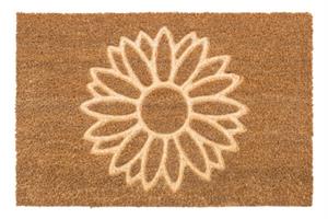 Dørmåtte i flot design E-Coco Embossed Sunflower 40x60 cm