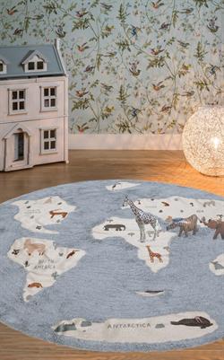 AFK Kids collection World map i Ø 140 cm