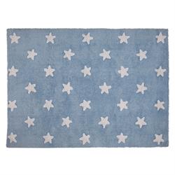 Lorena Canals Eksklusive børnetæpper Stars blue white 120x160 cm