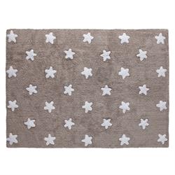 Lorena Canals Eksklusive børnetæpper Stars grey white 120x160 cm