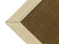 Sisal Tæppe manilla Tweed med kant i beige 170x230 cm