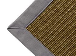 Sisal Tæppe manilla Tweed med kant i grå 140x200 cm