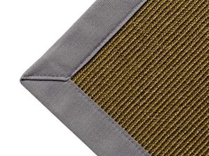 Sisal Tæppe manilla Tweed med kant i grå 200x300 cm