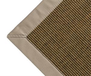 Sisal Tæppe manilla Tweed med kant i taupe 170x230 cm