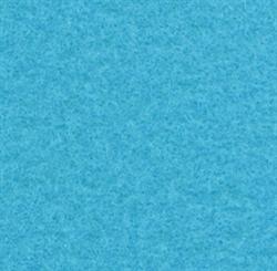 Nålefilt plat i Turquoise i 300 cm bredde