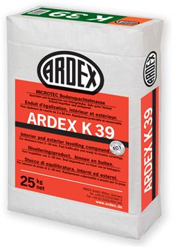 Ardex K 39 gulvspartelmasse i 25 kg