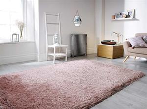 Flair Rugs Shaggy Pearl Dusky Pink