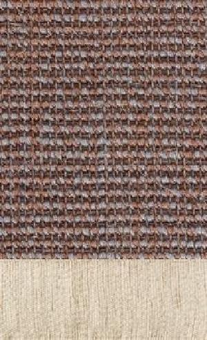 Sisal Salvador rosenholz 012 tæppe med kantbånd i Hør creme