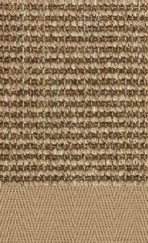 Sisal Salvador steine 082 tæppe med kantbånd i beige 002