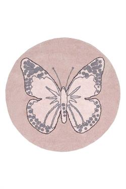 A Lorena Canals Eksklusive børnetæpper Butterfly vintage nude Ø160 cm
