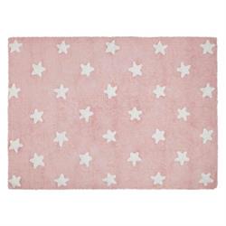 Lorena Canals Eksklusive børnetæpper Stars vintage pink white 120x160 cm