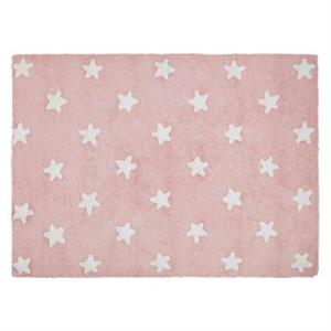 Lorena Canals Eksklusive børnetæpper Stars vintage pink white 120x160 cm