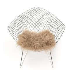 Tibetansk lammeskindshynde i Nude i 37 x 37 cm