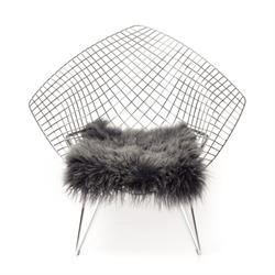 Tibetansk lammeskindshynde i Grey snowtop i 37 x 37 cm