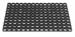Gummimåtte Ringmåtte domino 22 mm sort i 100 x 150 cm