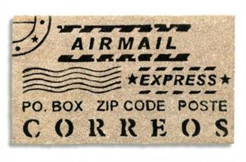 Dørmåtte i flot design Airmail