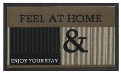 Dørmåtte  i flot design feel at home beige