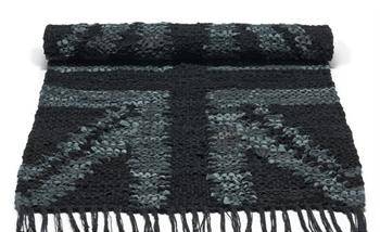 Rug Solid læder tæppe i grey flag i 65 x 135 cm.