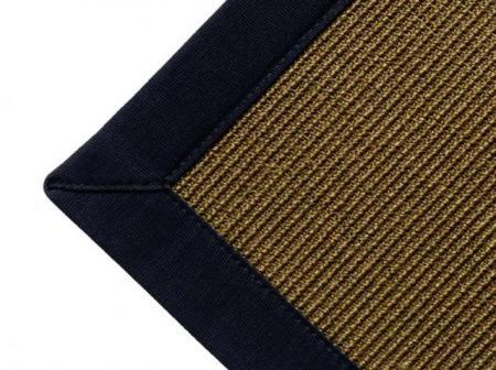 Sisal Sort 009 tæppe løber med kantbånd i valgfri farve - Sisal Sort ...