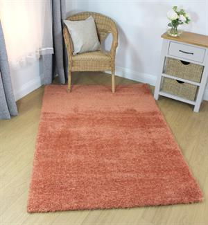 Flair Rugs Shaggy Velvet Peach i 60 x 230 cm